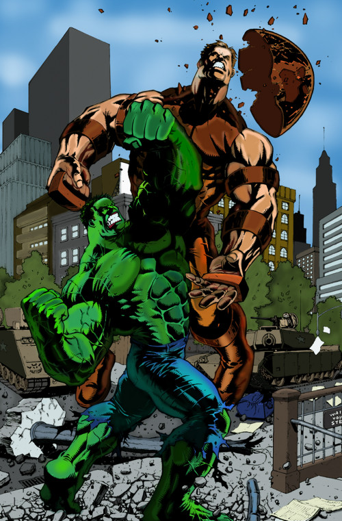 hulk vs juggernaut by zetr0c