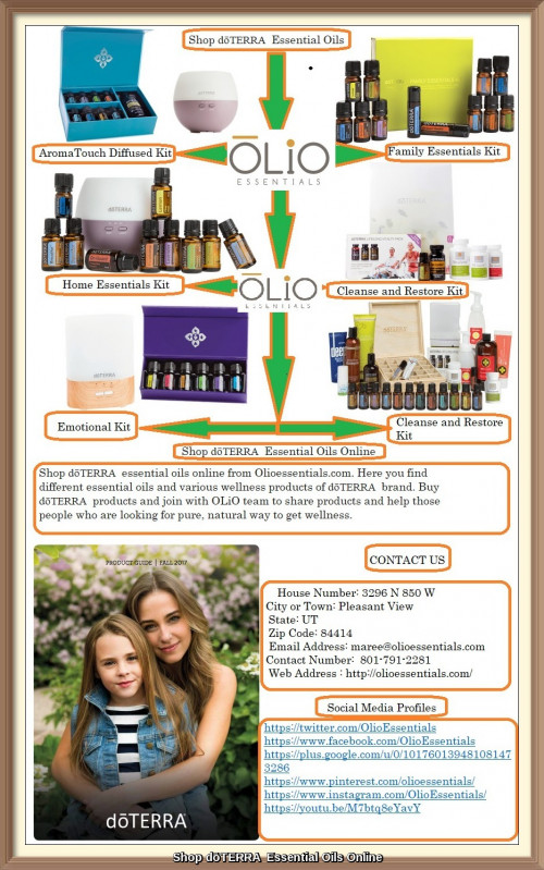 Shop dōTERRA  essential oils online from Olioessentials.com. Here you find different essential oils and various wellness products of dōTERRA  brand. Buy dōTERRA  products and join with OLiO team to share products and help those people who are looking for pure, natural way to get wellness.
http://olioessentials.com/shop-doterra-essential-oils-wholesale/