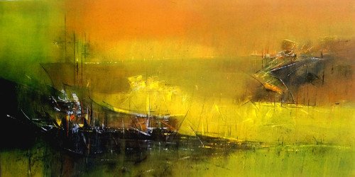 Here is the abstract painting print of Beach Boat. More to know: https://www.indianartideas.in/artwork/13474