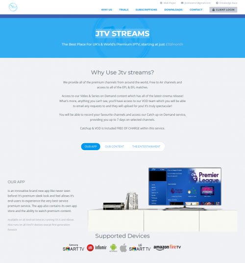 We are Best Provider of high quality iptv streams. Premium IPTV UK, Premium IPTV Subscription, Premium Iptv Service, IPTV Subscription, Best Premium Subscription Provider, IPTV Subscription, iptv streams uk and FireTV devices.

#jtvappdownload #Jtvstreams #iptvstreamsuk #FireTVdevices #TVsolutionUK #OnlineJtvstreams #PremiumIPTVUK #BestPremiumIPTVSubscription #PremiumIptvService #BestIPTVSubscription 

Read more:- https://www.jtvstream.com/