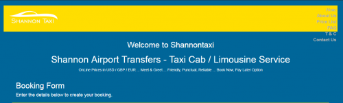 Taxi service from Shannon Airport. Get quick quote and check how much you can save on taxi service! Book your airport transfer on-line at discounted fare.
Visit us:-https://www.shannontaxi.eu/index.php