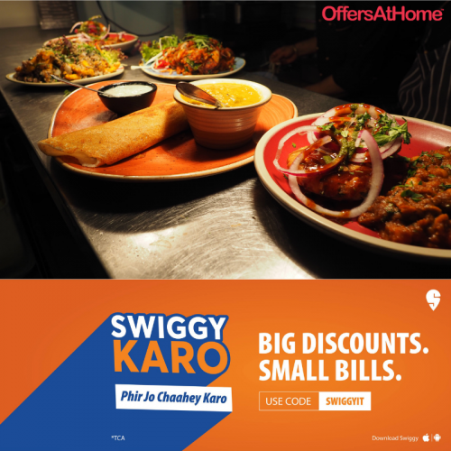 Using Swiggy you can order food and beverage online from restaurants around you. It has USP that it has its own delivery team, every one of whom has smartphones, which are controlled by the GPS. Swiggy ensures that the customer requests are received at eateries on time and delivered to the clients with no issues. The best part about this food delivery system is that they have a real-time tracking system for customers so that the customers can track the order placed. Get best deals, coupon codes, and discounts at OffersAtHome and get your favorite food at the best price. Swiggy is Also providing Swiggy sixer offer which is also known as Swiggy 60 off IPL offer . The Swiggy 60 off ipl offer or Swiggy sixer offer gives Swiggy 60% Off on food till 6 minutes after a batsmen hits Swiggy Sixer in IPL matches. So Grab this Offer now By Searching Swiggy sixer offer and applying SWIGGY6 Coupon Code for getting Swiggy 60 off ipl offer
url: https://www.offersathome.com/store/swiggy/