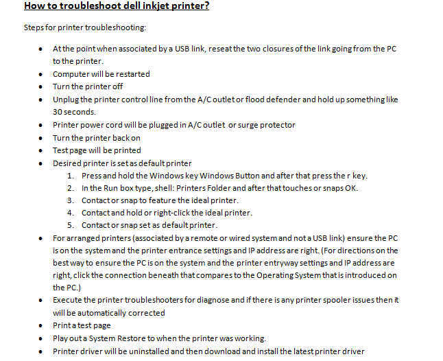 troubleshoot dell inkjet printer - Gifyu