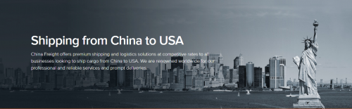 China Freight offers competitive rates and reliable services for shipping  from China to US by air freight or sea freight. We are adept at customizing unique solutions for each customer, so you can trust us to deliver safely and on time, and in a cost-efficient manner. For more information visit us:- https://www.chinafreight.com/shipping-to-usa.html